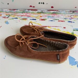 Vans Brown Suede Moccasins